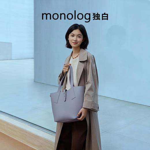 独白x卡拉羊大容量超轻托特超纤皮耐磨女士包包单肩手提包D4513 商品图14