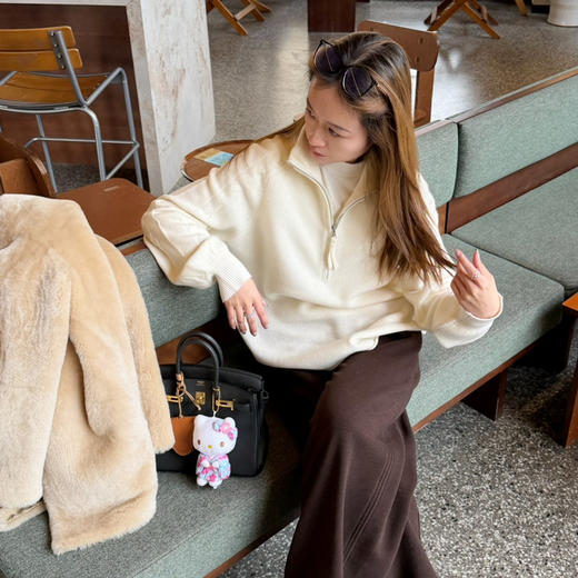 2601214    美丽奴 半拉链立领 套头 毛衣 商品图12