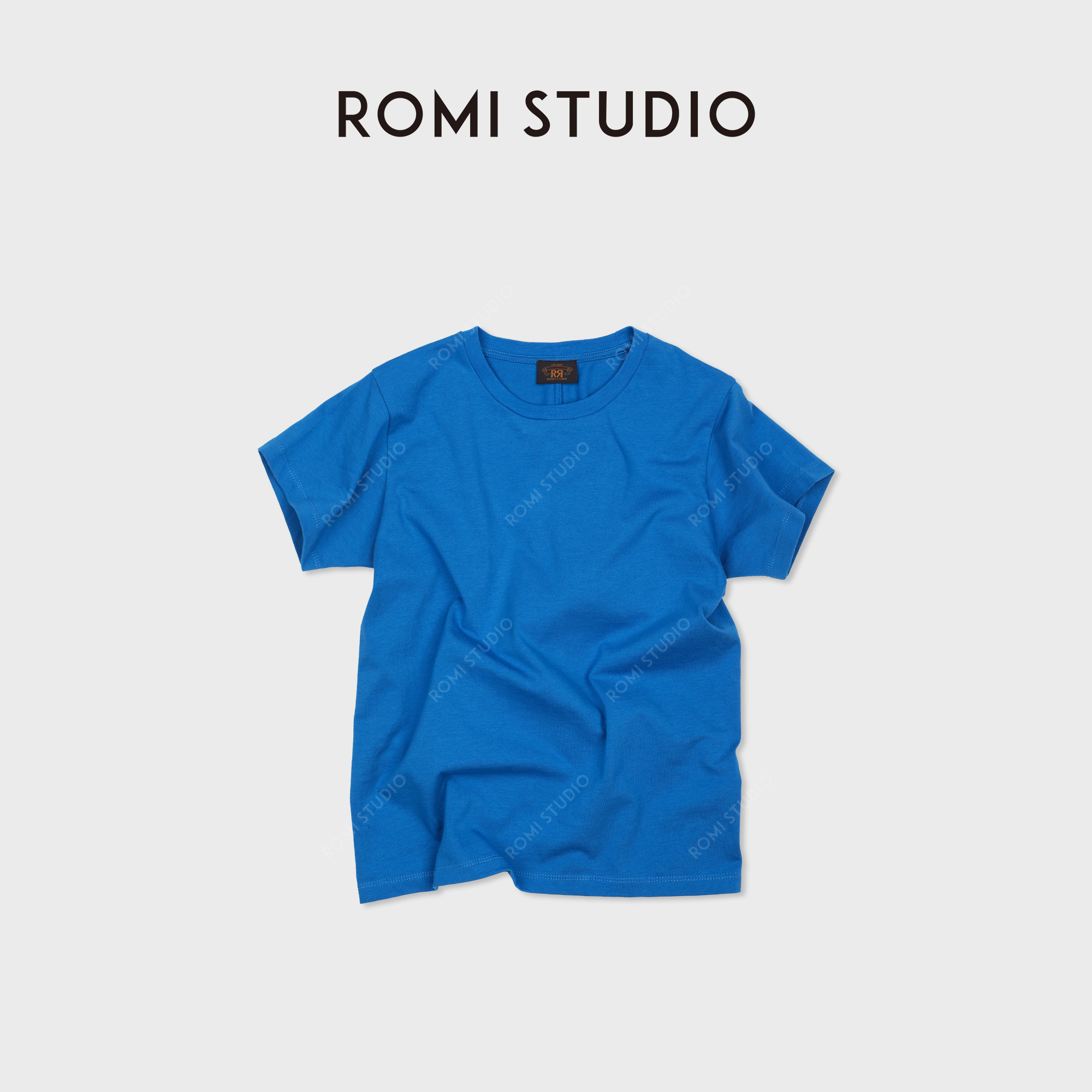 ROMI STUDIO“松弛纽约”桑蚕丝灵地思羊毛混纺短袖T恤 RW25RSY0007