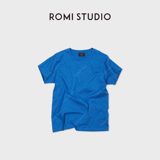ROMI STUDIO“松弛纽约”桑蚕丝灵地思羊毛混纺短袖T恤 RW25RSY0007 商品图0