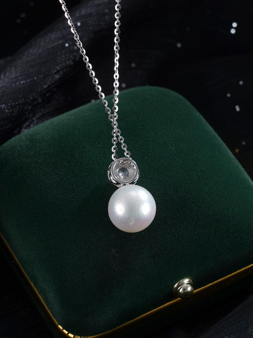 子佩集【璀璨加冕】银S925珍珠惜王妃吊坠【P2910】12mm珠双色皇冠（不含链）2601 商品图6