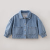 马克珍妮时髦丹宁女童纯棉牛仔外套2026年春装新款560283 商品缩略图2