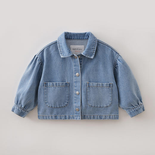 马克珍妮时髦丹宁女童纯棉牛仔外套2026年春装新款560283 商品图2