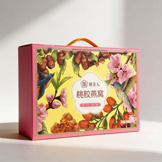 贡梨园桃美人燕窝桃胶礼盒（252g*6碗） 商品图0