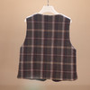 【预售】游原  格纹羊毛羊绒双面马甲 商品缩略图3