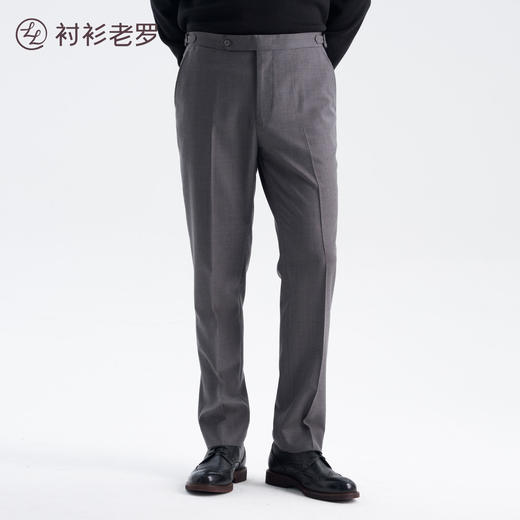 【大师27号】 高端犀牛褶工艺西裤新品商务通勤抗皱西裤257Z7S831N[门店专款] 商品图1