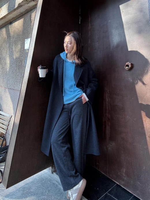 【高级定制】噢蜜ooomeooo羊绒手工大衣 商品图0