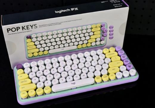 罗技时尚系列POP Keys无线蓝牙机械键盘办公游戏键盘电脑平板 商品图0