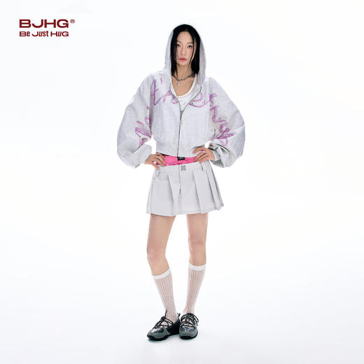 FTT Flythetruth 美式连帽卫衣女款春季2026新款灰色巨好看的外套 商品图1