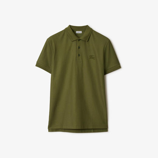 BURBERRY 巴宝莉 男士马术骑士徽标刺绣棉质短袖 Polo 衫 绿色 8099164 A1468 商品图0