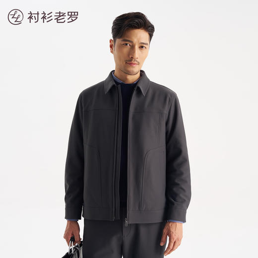 领航五号男士翻领夹克257B0J527NSorona混纺面料耐磨保暖[门店专款] 商品图2