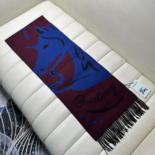 秋冬特惠💰260 巴宝莉围巾【马年福利】新款战马羊毛围巾特别飒的一款，男女同款 商品图2