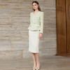 IWY/小香风浅绿色西装套裙女收腰显瘦通勤职业装气质穿搭25CS902 商品缩略图2