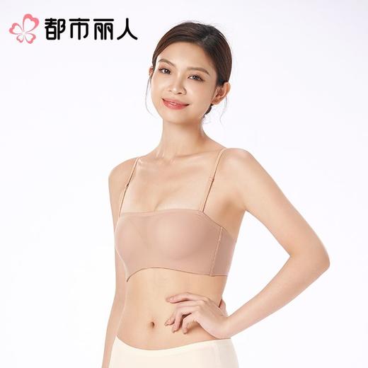 都市丽人内衣B杯中厚文胸网布内衣无痕内衣3/4杯内衣软尺码内衣三排四扣树脂胶圈LBC1B5 商品图3
