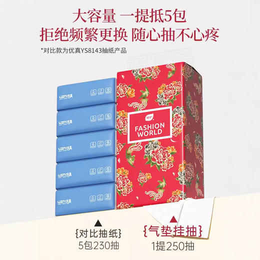 【植护大容量挂式10提整箱】家用实惠装抽纸 原木浆4层加厚高级时尚纸巾  商品图1