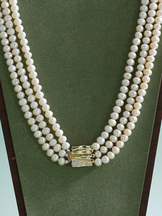 子佩集【恒慕交织】珍珠惜王妃毛衣链【ZZMYL007】6mm珠三层2601 商品图6