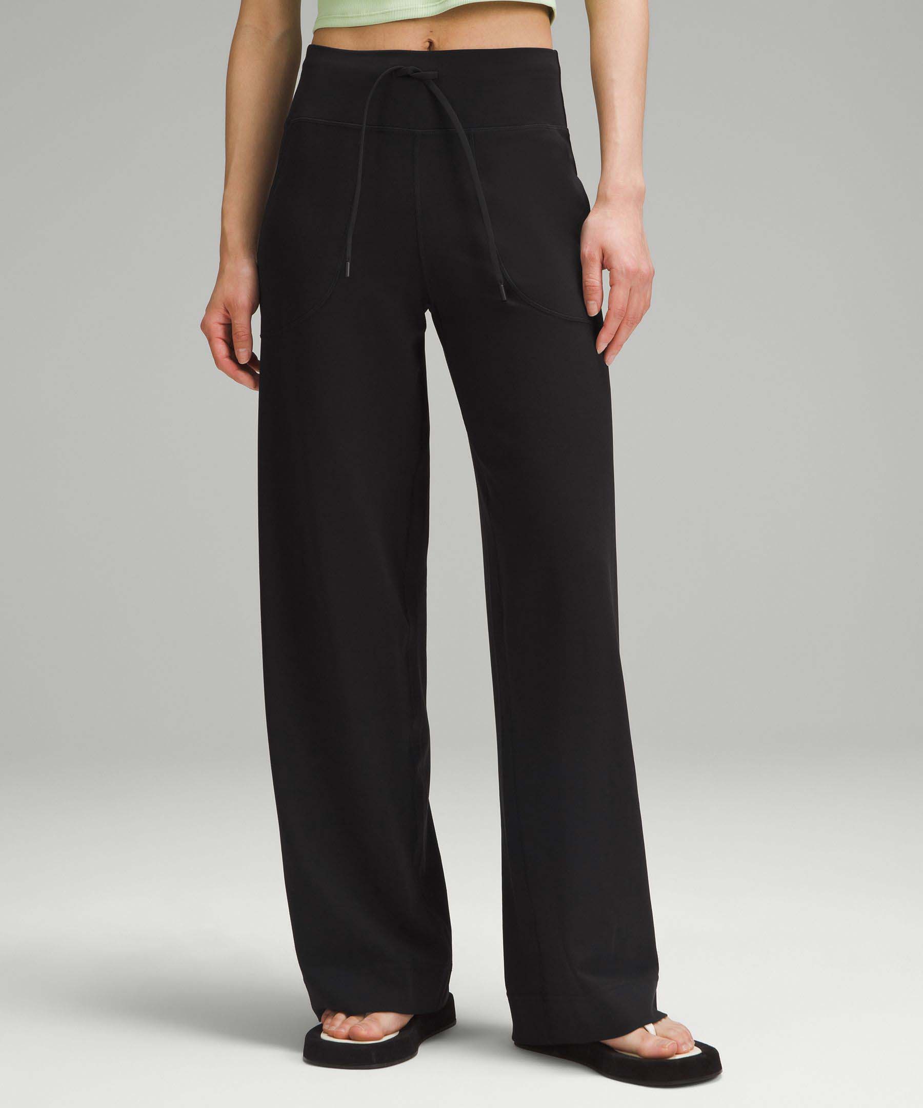 LULU 女士阔腿腰绳+口袋瑜伽裤 Z-15799