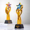 奖杯定制做授权牌经销年会优秀员工刻字金属铝板高端水晶立体奖牌 商品缩略图8