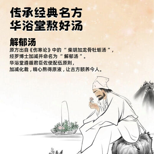 华浴堂解郁汤草本浴汤原液 三盒40mLx10 包/盒 商品图2