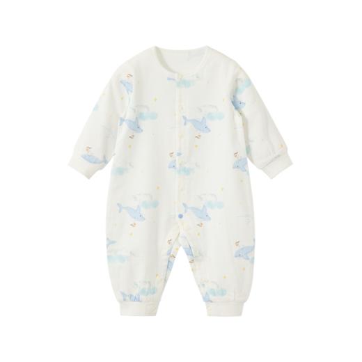 怡比云鲸之境长袖开襟哈衣HY26SPN106白蓝色调（59#-80#） 商品图6