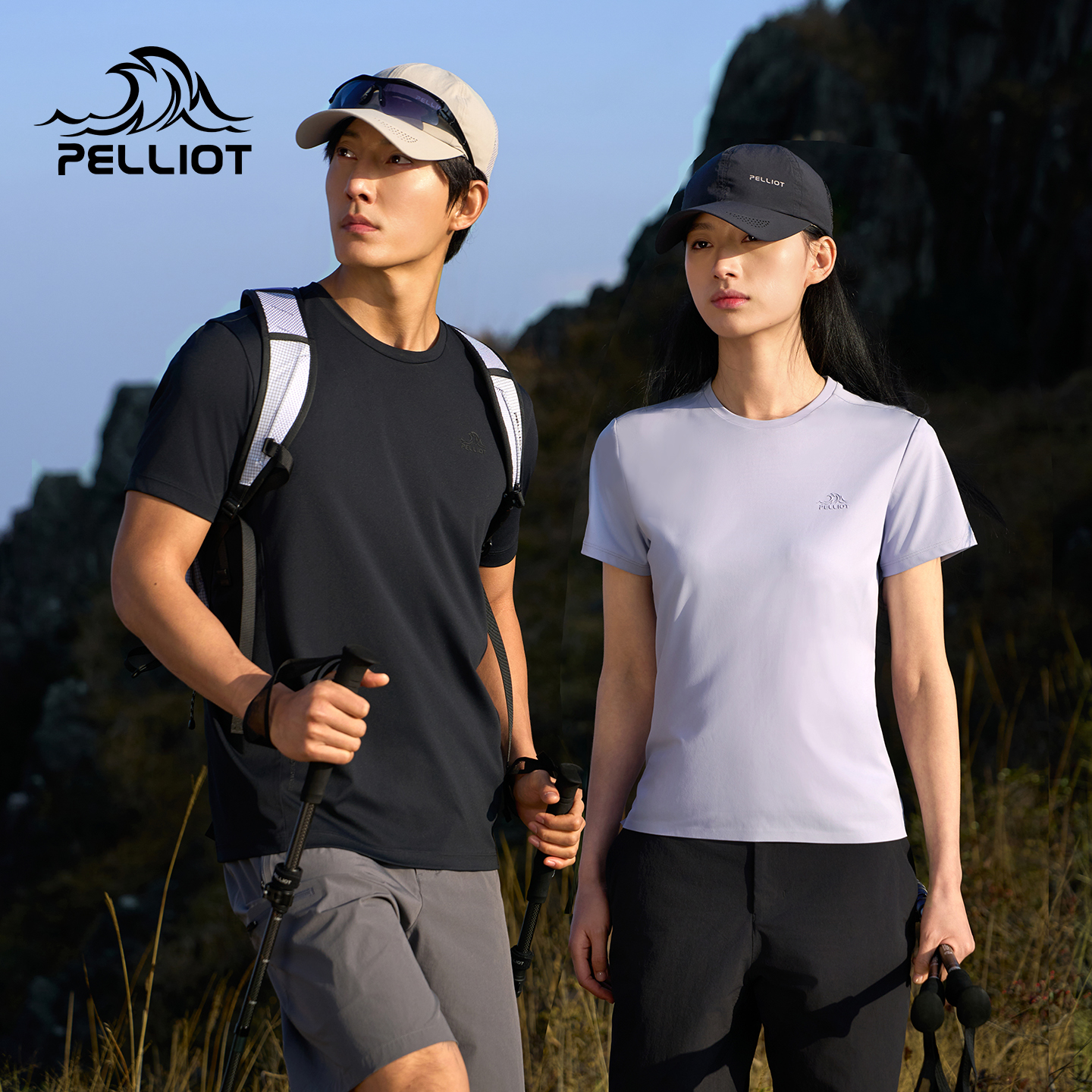 伯希和户外速干短袖T恤26新款抑菌吸湿防晒上衣徒步登山运动打底