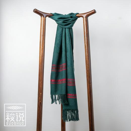 秋冬上新【梭说】盎然.昭萌 纯手工限量设计围巾 侗族传统织锦工艺丝光棉 围巾披肩文创礼物 原创设计 商品图4