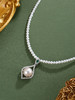 子佩集【清欢长驻】银S925珍珠惜王妃项链【ZZXL006】2.8mm小珠9mm大珠水滴绿点2601 商品缩略图5