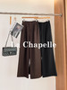 专柜实拍【羊毛西装裤】拉夏贝尔/La Chapelle垂坠质感高腰半松紧宽松显瘦休闲阔腿长裤★ 商品缩略图1