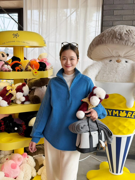 2601214    美丽奴 半拉链立领 套头 毛衣 商品图9