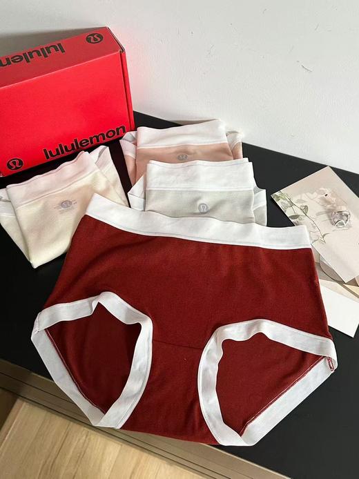 lulu磨毛红色系礼盒中腰内裤 /一盒4条装 ! 商品图0
