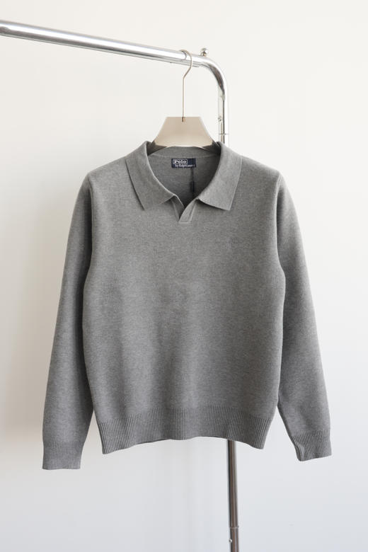 R.L 25年秋冬新款翻领V领针织毛衣 MY149 商品图8