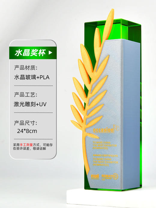 水晶奖杯奖牌定制2025新款年会议高档创意证书冠军比赛周年大奖杯 商品图7