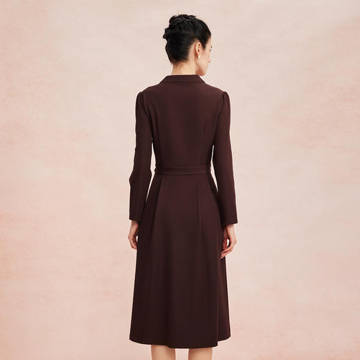 RE808斯尔丽2026春季新款修身显瘦设计感装饰扣约会着装连衣裙 商品图1