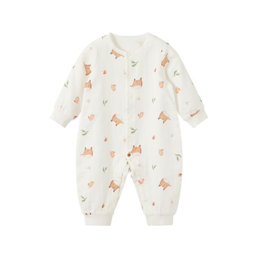 怡比快乐小狐狸长袖开襟哈衣HY26SPN116白色调（59#-80#） 商品图6