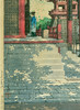 独角鹿西洋古董1931年日本昭和时代著名新版画大师川濑巴水作品《目黒不動堂》 商品缩略图3
