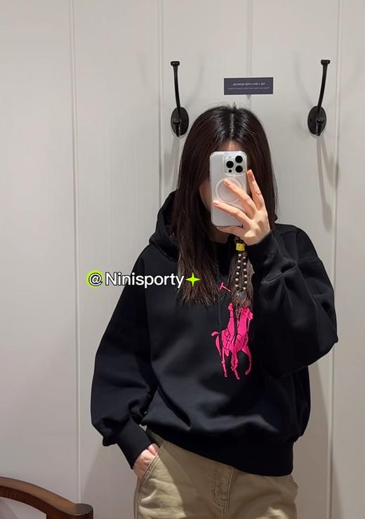 【只可换码 不退货】拉夫劳伦 粉色马 25时限定款 连帽卫衣 渠道货无领标！！！（EJ） 商品图8