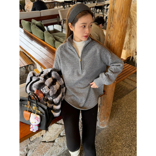 2601214    美丽奴 半拉链立领 套头 毛衣 商品图13