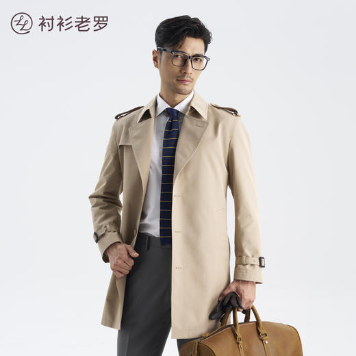 男士商务秋冬中长款风衣257Y0C511N[门店专款] 商品图0