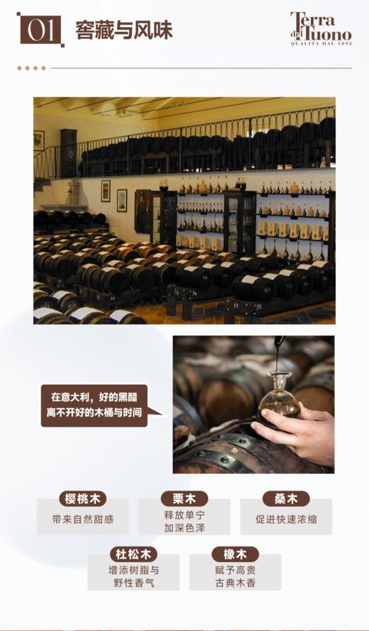 意大利摩德纳 有机黑香醋 百年Terra Del Tuono特拉图诺 古法工艺 木桶陈酿 自然熟成 无添加 保税仓直邮  |百里食 商品图12