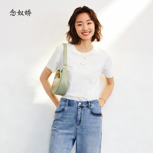 【商场同款】CNE5289 “简约白T” 柔和的本白色调，基本款白T 商品图6