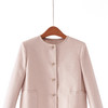 「自」全新升级【铂金会员358/天猫479/差价121】(11459)洛诗琳裸粉色小香风外套2026春季金属扣气质通勤羊毛短外套 商品缩略图1