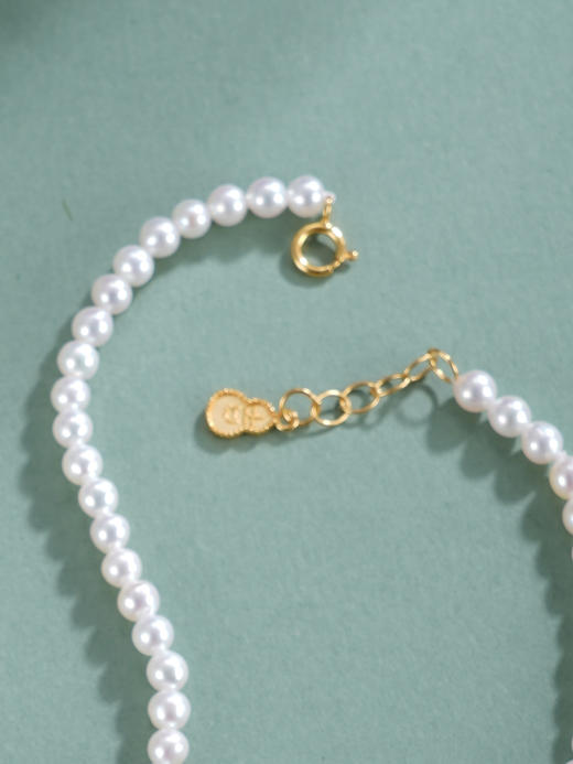 子佩集【福禄灵韵】银S925珍珠惜王妃手链【QNS0002】3mm珠镀金绿松石葫芦2601 商品图5