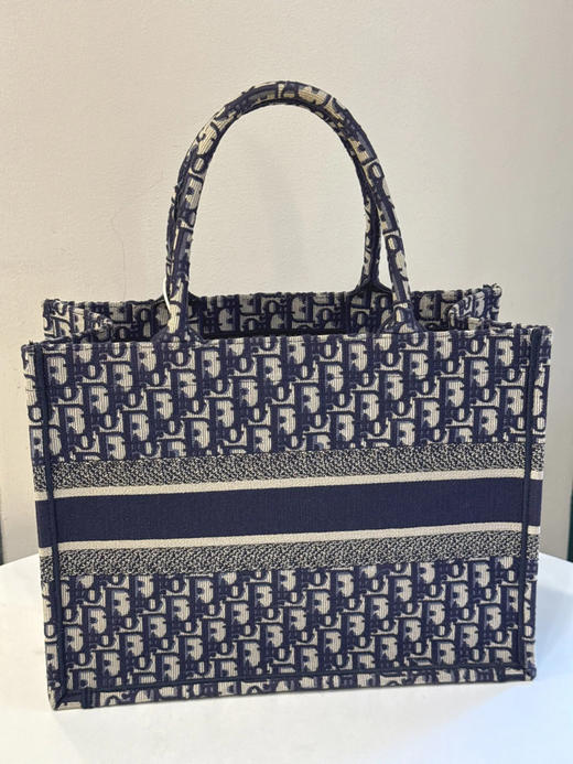 Dior book tote 老花 黑色 中号 托特包 商品图1