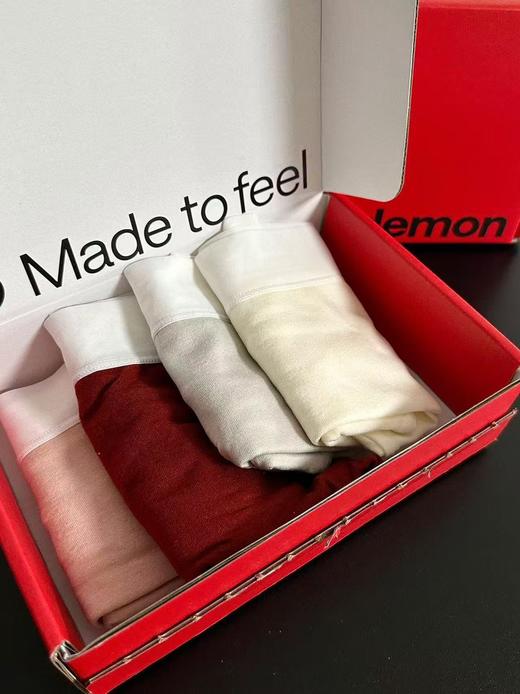 lulu磨毛红色系礼盒中腰内裤 /一盒4条装 ! 商品图4