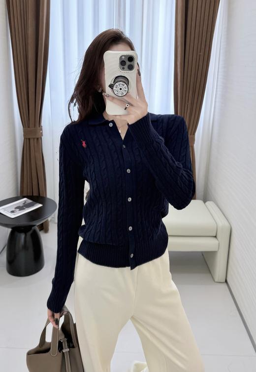 【只可换码 不退货】拉夫劳伦 绞花翻领开衫 渠道货无领标！！！（EJ） 商品图10