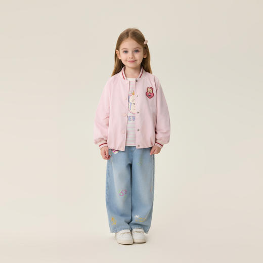 马克珍妮小熊乐园女童棒球服外套2026年春装新款560090 商品图3