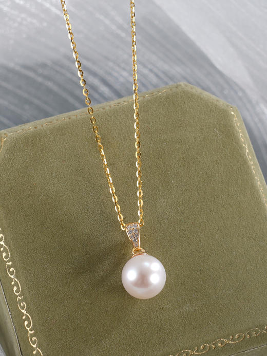 子佩集【月华星夜】银S925珍珠惜王妃套链【P3027】9mm珠双色吊球2601 商品图5