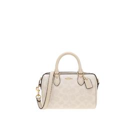 COACH 奥莱款女士PVC配皮单肩斜挎手提包CW329IMXU5