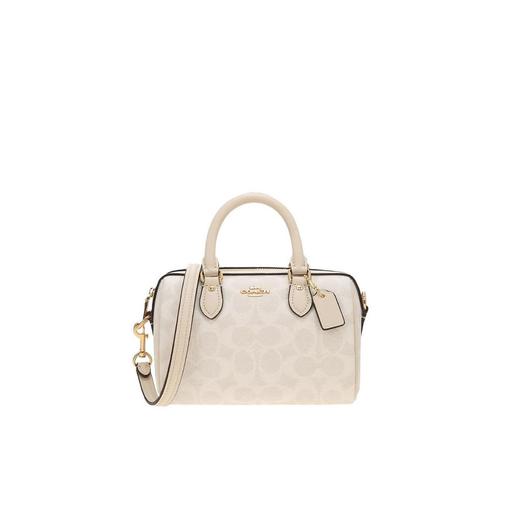 COACH 奥莱款女士PVC配皮单肩斜挎手提包CW329IMXU5 商品图0