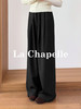 专柜实拍【羊毛西装裤】拉夏贝尔/La Chapelle垂坠质感高腰半松紧宽松显瘦休闲阔腿长裤★ 商品缩略图4